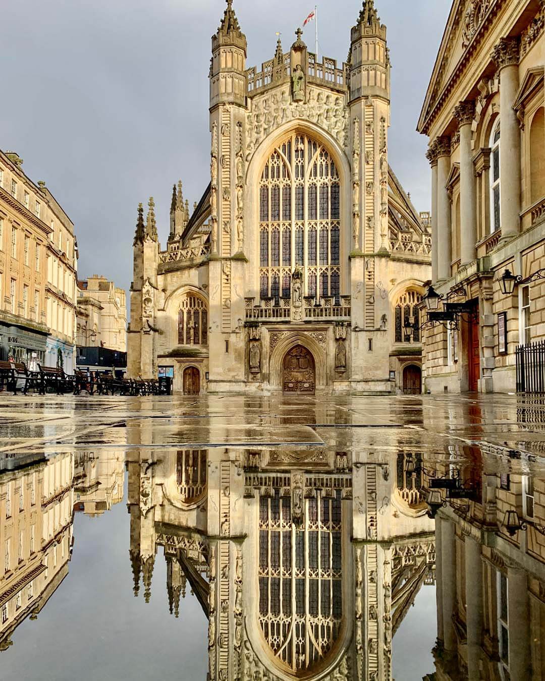 หน้าโบสถ์ Bath Abbey