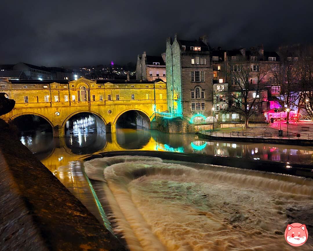 Pulteney Bridge ยามค่ำคืน